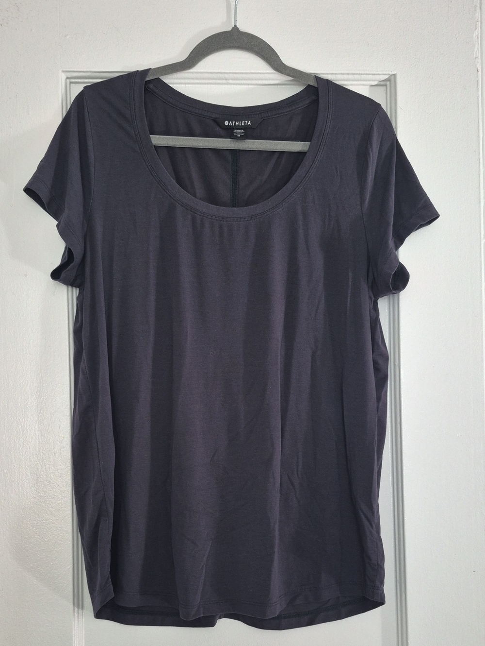 Athleta Navy Blue Short Sleeve Shirt